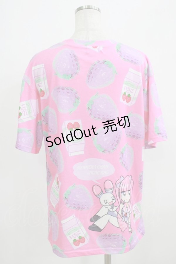画像3: ACDC RAG / メンヘラチャンTシャツ  ピンク H-25-09-01-054-PU-TO-KB-ZH (3)