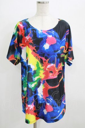 画像: ACDC RAG / プリントTシャツ  黒 H-25-09-01-059-PU-TO-KB-ZH