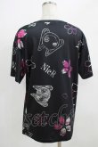 画像3: NieR Clothing / プリント半袖CUTSEW  黒 H-25-09-01-062-PU-TO-KB-ZH (3)