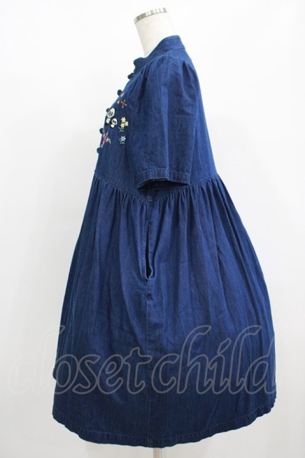 画像2: Candy Stripper / JOYFUL PEPE CHINA ONE-PIECE  ブルー H-25-09-01-007-PU-OP-KB-ZT493 (2)