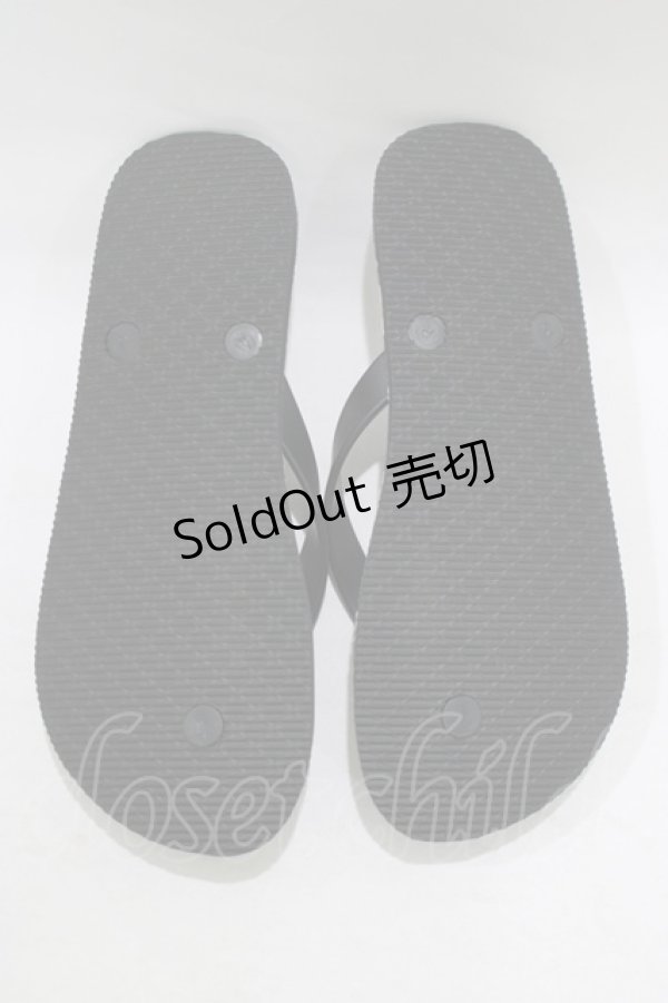 画像2: Candy Stripper / デイジービーチサンダル  ブラック H-25-09-01-069-PU-SH-KB-ZH (2)