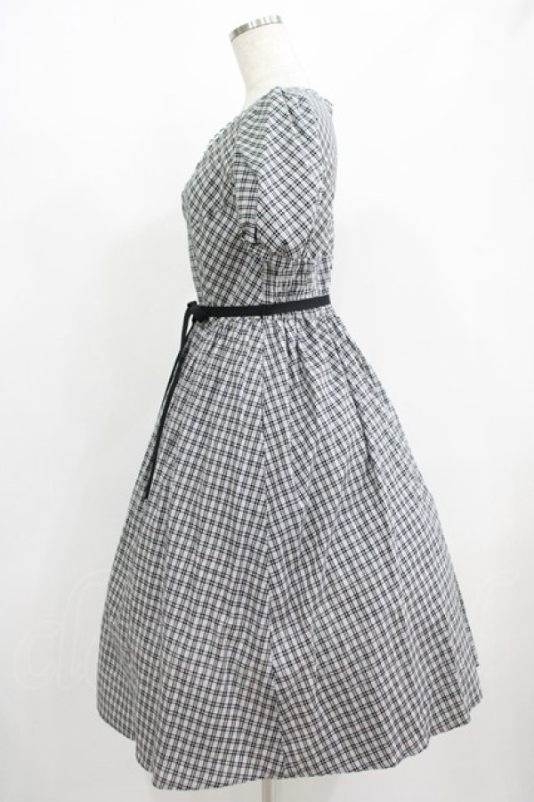 画像2: MILK / Tressy dress  ブラックチェック H-25-09-01-071-ML-OP-KB-ZH (2)