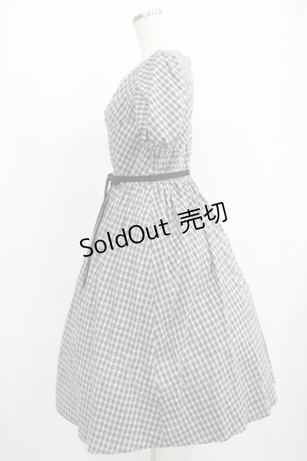 画像2: MILK / Tressy dress  ブラックチェック H-25-09-01-071-ML-OP-KB-ZH (2)