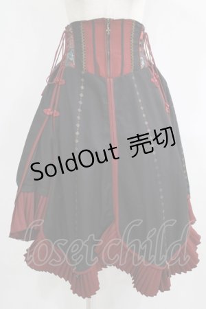 画像: Ozz oneste / 絢爛華天スカート  黒 H-25-09-01-012-OO-SK-KB-ZH