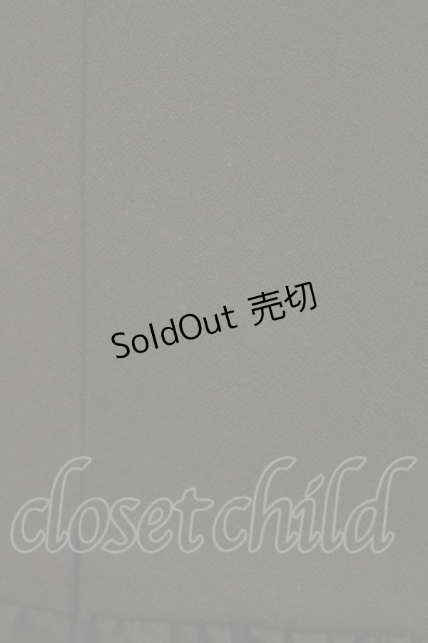 画像4: Moi-meme-Moitie / 別珍リボンロングワンピース  黒×青 H-25-09-01-002-MO-OP-KB-ZH (4)