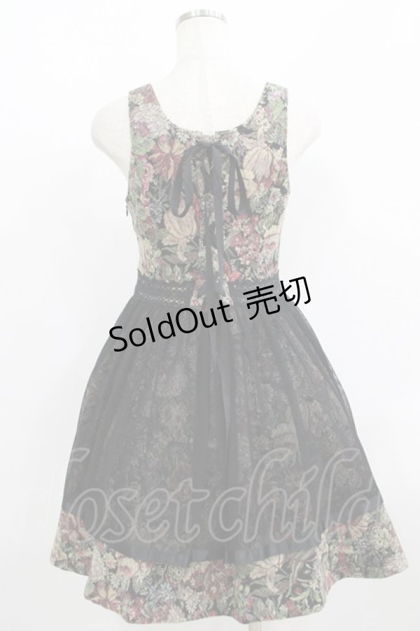 画像3: elements,H / ゴブランプリントドレス  ブラック H-25-09-01-017-PU-OP-KB-ZH (3)