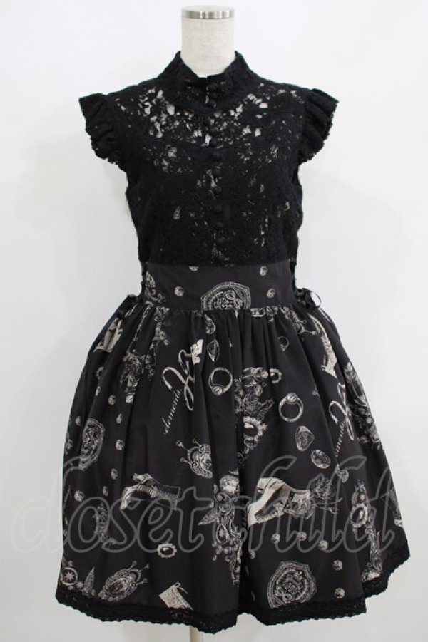 画像1: elements,H / ANTIQUE MOTIFワンピース  ブラック H-25-09-01-020-PU-OP-KB-ZH (1)