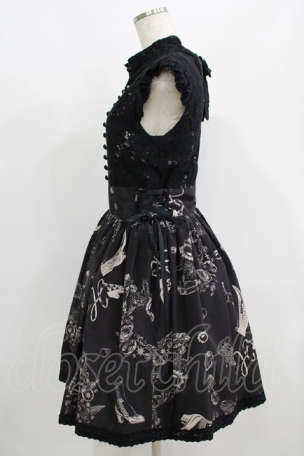 画像2: elements,H / ANTIQUE MOTIFワンピース  ブラック H-25-09-01-020-PU-OP-KB-ZH (2)