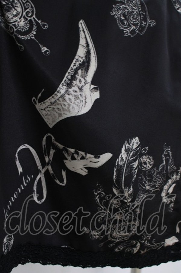 画像4: elements,H / ANTIQUE MOTIFワンピース  ブラック H-25-09-01-020-PU-OP-KB-ZH (4)