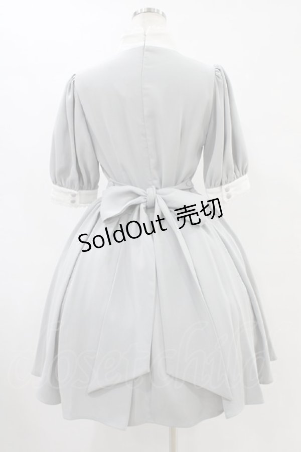 画像2: ATELIER PIERROT / Haunted Doll Dress  グレー×ホワイト H-25-09-02-1039-EL-OP-KB-ZH (2)