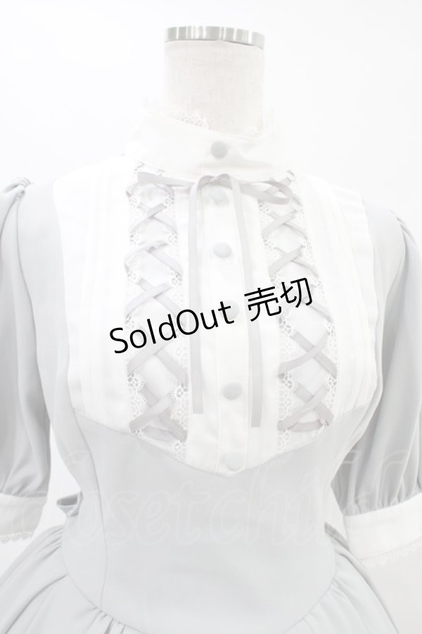 画像4: ATELIER PIERROT / Haunted Doll Dress  グレー×ホワイト H-25-09-02-1039-EL-OP-KB-ZH (4)