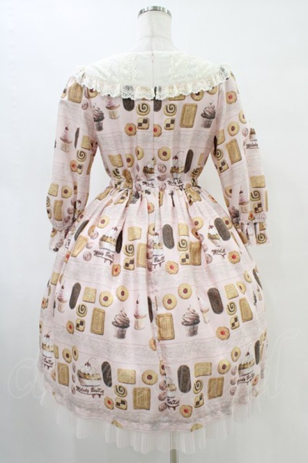 画像2: Melody BasKet / Basのお菓子屋さんヨークワンピース M ピンク H-25-09-02-1040-LO-OP-KB-ZH (2)