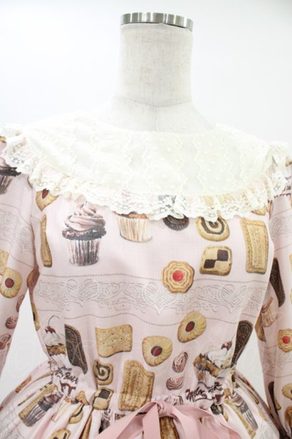 画像4: Melody BasKet / Basのお菓子屋さんヨークワンピース M ピンク H-25-09-02-1040-LO-OP-KB-ZH (4)