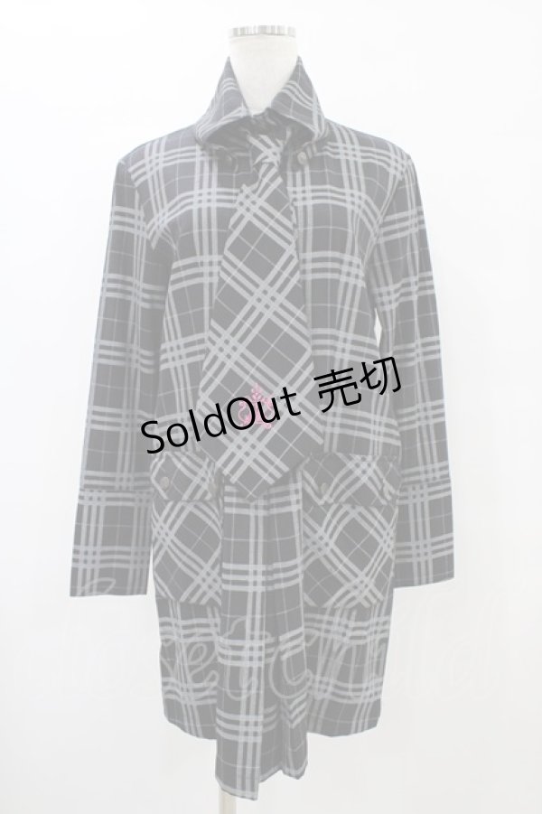 画像1: MIHO MATSUDA / ワンピース・モリス  黒×グレー H-25-09-02-1059-GO-OP-KB-ZH (1)