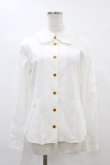 画像1: Jane Marple / コットンレースカラーブラウス  白 H-25-09-02-1060-JM-BL-KB-ZH (1)