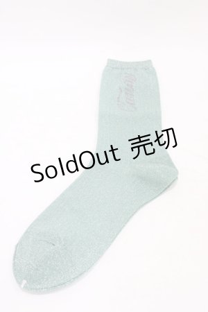 画像: Candy Stripper / CANDY LAME RIB SOCKS  ライトグリーン H-25-09-02-1010-PU-ZA-KB-ZH