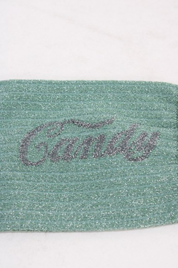 画像2: Candy Stripper / CANDY LAME RIB SOCKS  ライトグリーン H-25-09-02-1010-PU-ZA-KB-ZH (2)