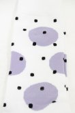 画像2: MILKBOY / ポルカドットSOCKS  ホワイト×ラベンダーグレー×ブラ H-25-09-02-1011-MB-ZA-KB-ZH (2)