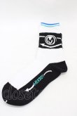 画像1: MILKBOY / Arrow socks  白×黒 H-25-09-02-1015-MB-ZA-KB-ZH (1)