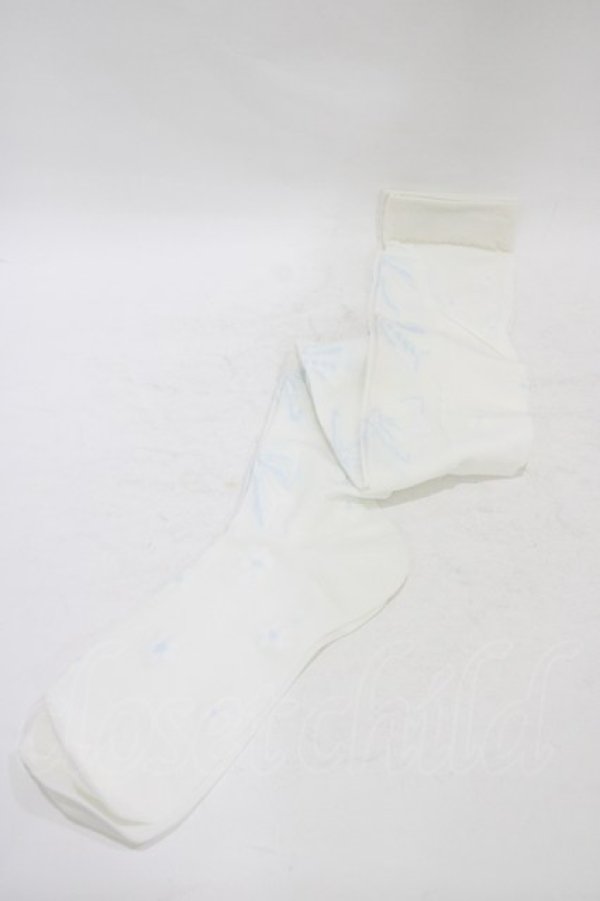 画像1: Jane Marple / リボンレースオーバーニー  オフ×ブルー H-25-09-02-1017-JM-ZA-KB-ZH (1)