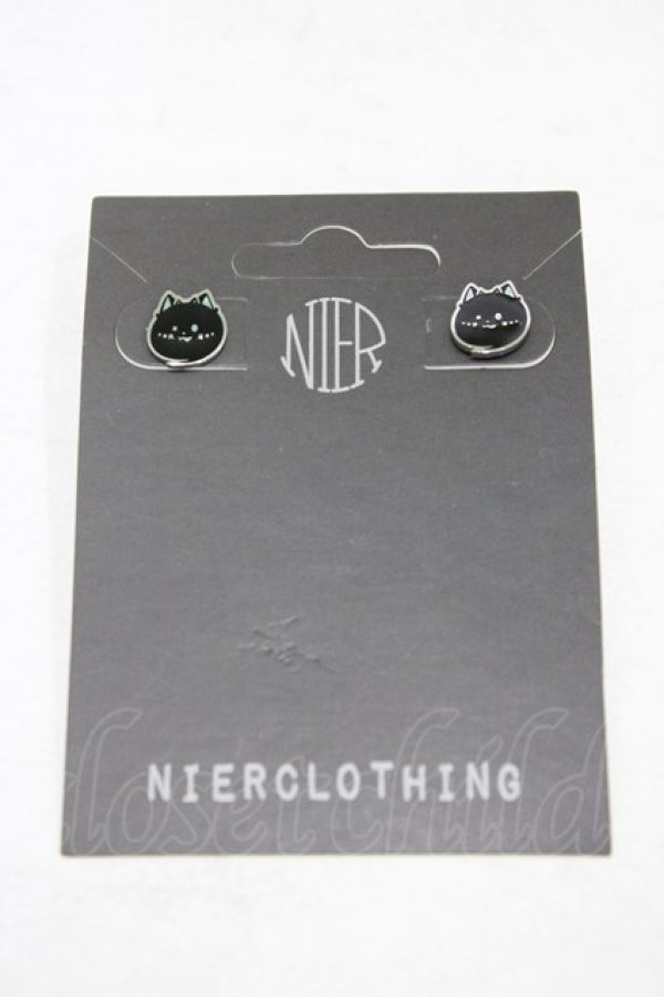 画像1: NieR Clothing / STAINLESSシエルピアス  シルバー H-25-09-02-1022-PU-AC-KB-ZH (1)