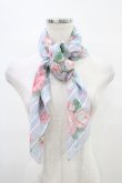 画像1: Jane Marple / ウォールペーパーローズブーケのスカーフ   H-25-09-02-1029-JM-ZA-KB-ZH (1)