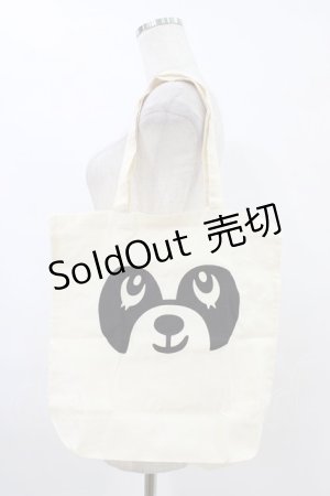 画像: Candy Stripper / プリントトートバッグ  アイボリー H-25-09-02-1033-PU-BG-KB-ZH