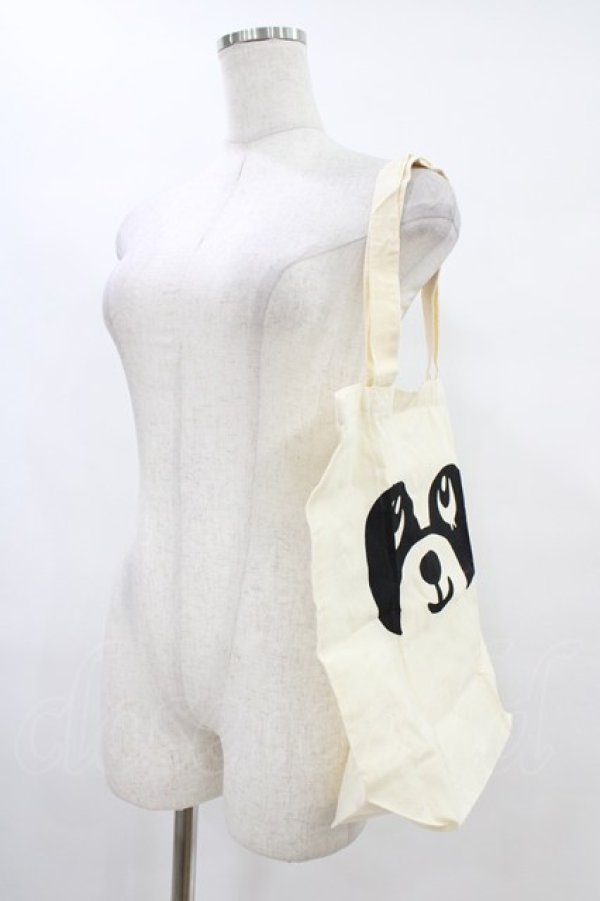 画像2: Candy Stripper / プリントトートバッグ  アイボリー H-25-09-02-1033-PU-BG-KB-ZH (2)