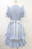 画像2: MILK / Poupeeワンピース＆ヘッドドレス  サックスギンガム H-25-09-02-1035-ML-OP-KB-ZH (2)