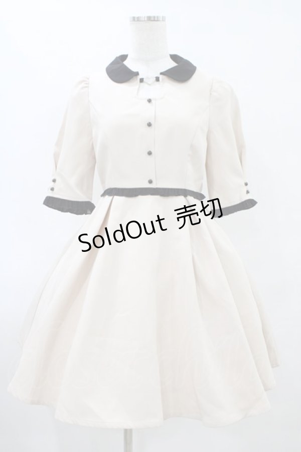 画像1: Rojita / ハートリングホワイトカラーワンピース Free ベージュ H-25-09-03-1032-LO-OP-NS-ZH (1)