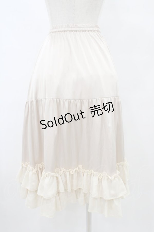 画像2: axes femme kawaii / ミディフリルペチスカート M 生成り H-25-09-03-1036-AX-SK-NS-ZH (2)