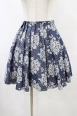 画像1: evelyn / 花柄スカート Free ネイビー H-25-09-03-1039-LO-SK-NS-ZH (1)