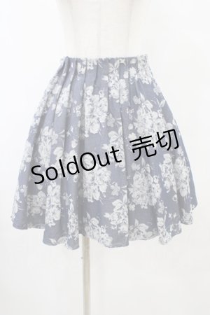 画像: evelyn / 花柄スカート Free ネイビー H-25-09-03-1039-LO-SK-NS-ZH