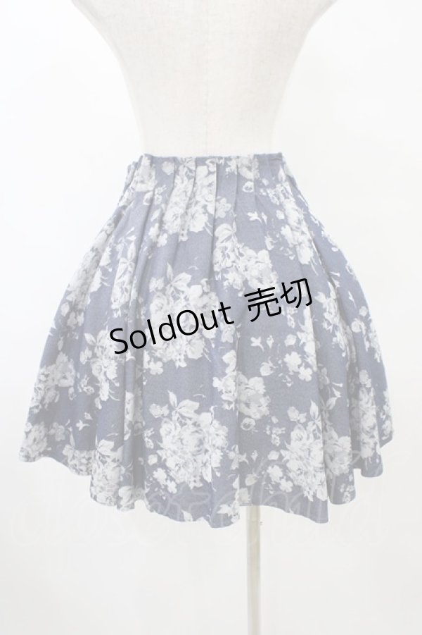 画像2: evelyn / 花柄スカート Free ネイビー H-25-09-03-1039-LO-SK-NS-ZH (2)