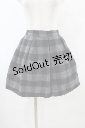 画像: evelyn / チェックスカート Free グレー H-25-09-03-1040-LO-SK-NS-ZH
