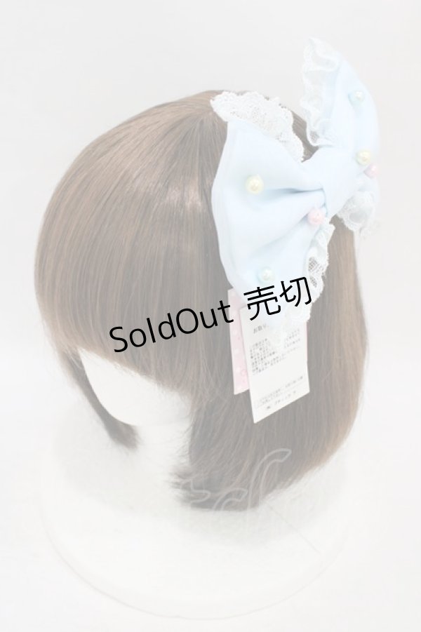 画像1: Angelic Pretty / カラフルパールバレッタ  サックス H-25-09-03-1008-AP-AC-NS-ZH (1)