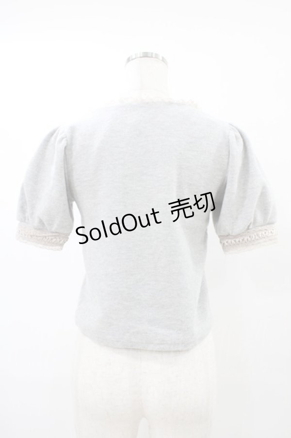 画像2: evelyn / パフスリーブトップス Free グレー H-25-09-03-1055-LO-TO-NS-ZH (2)