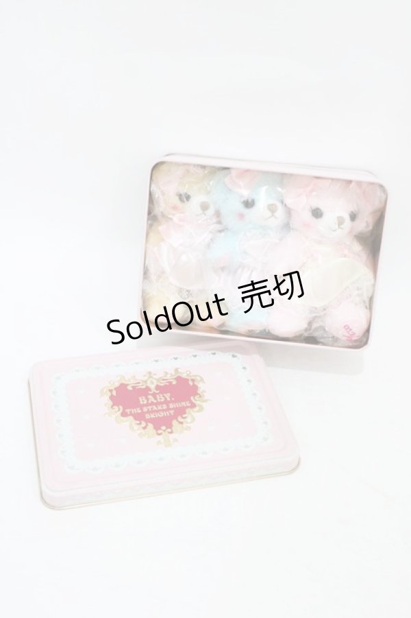 画像1: BABY,THE STARS SHINE BRIGHT / お茶会ノベルティなかよしくみゃちゃんストラップセット  ピンク H-25-09-03-1011-BA-ZA-NS-ZH (1)