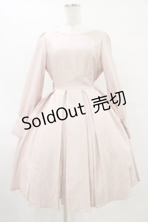 画像: Innocent World / ボートネックタックフレアーワンピース M ピンク H-25-09-03-1022-IW-OP-NS-ZH