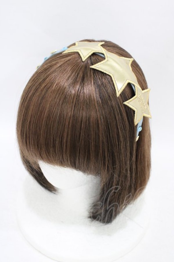 画像1: Angelic Pretty / Astrologyカチューシャ  サックス H-25-09-03-1004-AP-AC-NS-ZH (1)