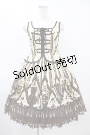 画像: Angelic Pretty / カルテットショコラナポレオンジャンパースカート Free アイボリー H-25-09-03-1026-AP-OP-NS-ZH