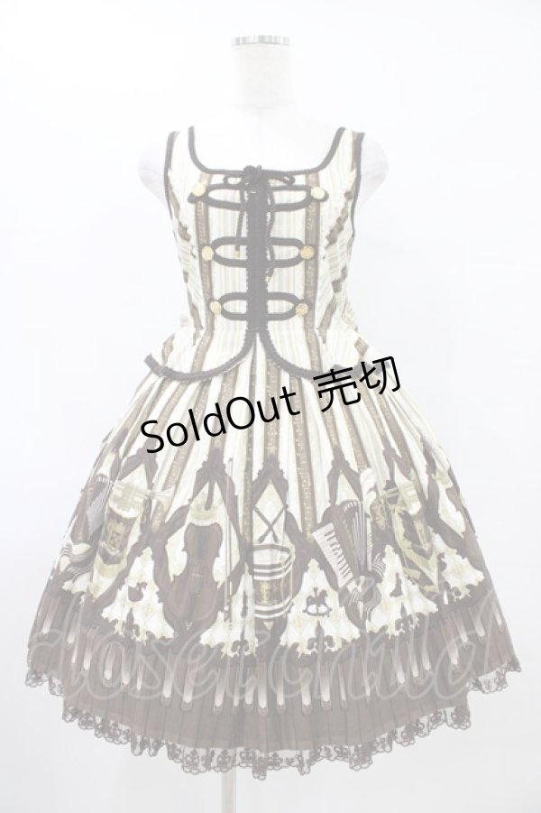 画像1: Angelic Pretty / カルテットショコラナポレオンジャンパースカート Free アイボリー H-25-09-03-1026-AP-OP-NS-ZH (1)