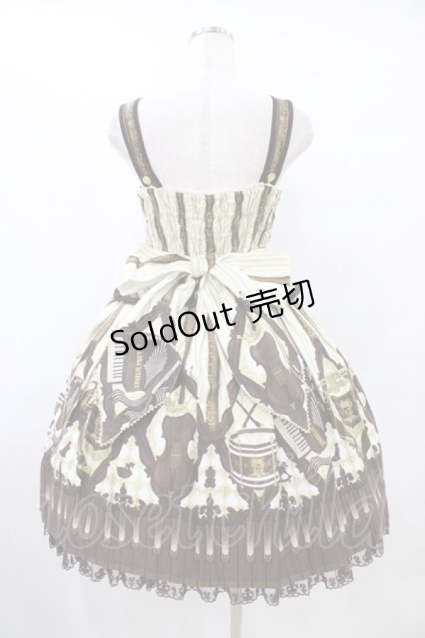 画像2: Angelic Pretty / カルテットショコラナポレオンジャンパースカート Free アイボリー H-25-09-03-1026-AP-OP-NS-ZH (2)