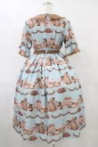 画像2: axes femme kawaii / お菓子の家柄ワンピース M サックス H-25-09-03-1029-AX-BL-NS-ZH (2)