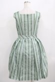 画像3: Jane Marple / レジメンタルストライプジャンパースカート  サックスミント H-25-09-04-026-JM-OP-KB-ZH (3)