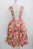 画像3: Melody BasKet / Fruits BasKetサロペットスカート  レッド H-25-09-04-029-LO-SK-KB-ZH (3)