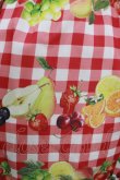 画像4: Melody BasKet / Fruits BasKetサロペットスカート  レッド H-25-09-04-029-LO-SK-KB-ZH (4)