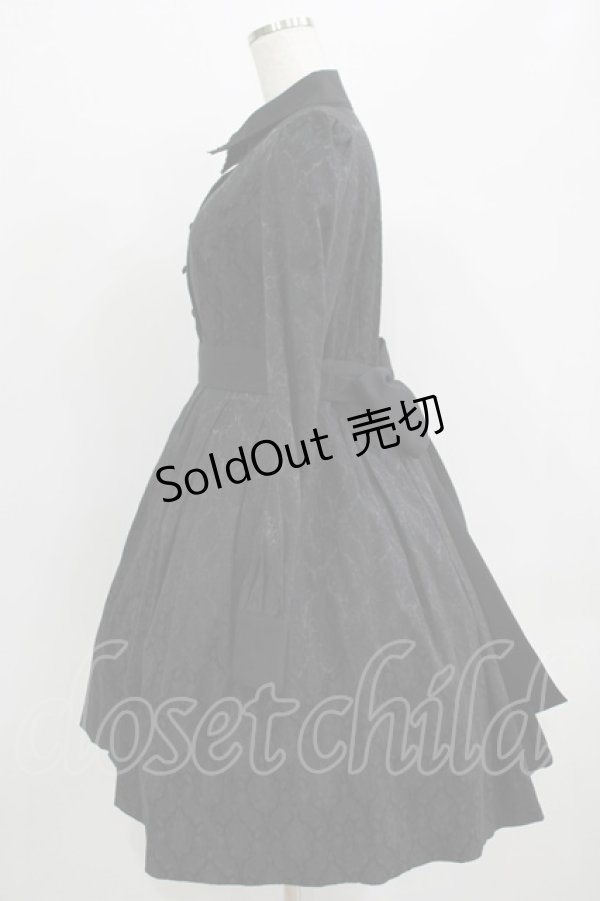 画像2: Sheglit / ジャガードタックワンピース  ブラック H-25-09-04-004-EL-OP-KB-ZH (2)