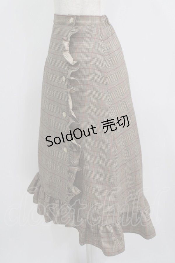 画像2: MILK / ブラウニースカート  ブラウングレンチェック H-25-09-04-038-ML-SK-KB-ZH (2)