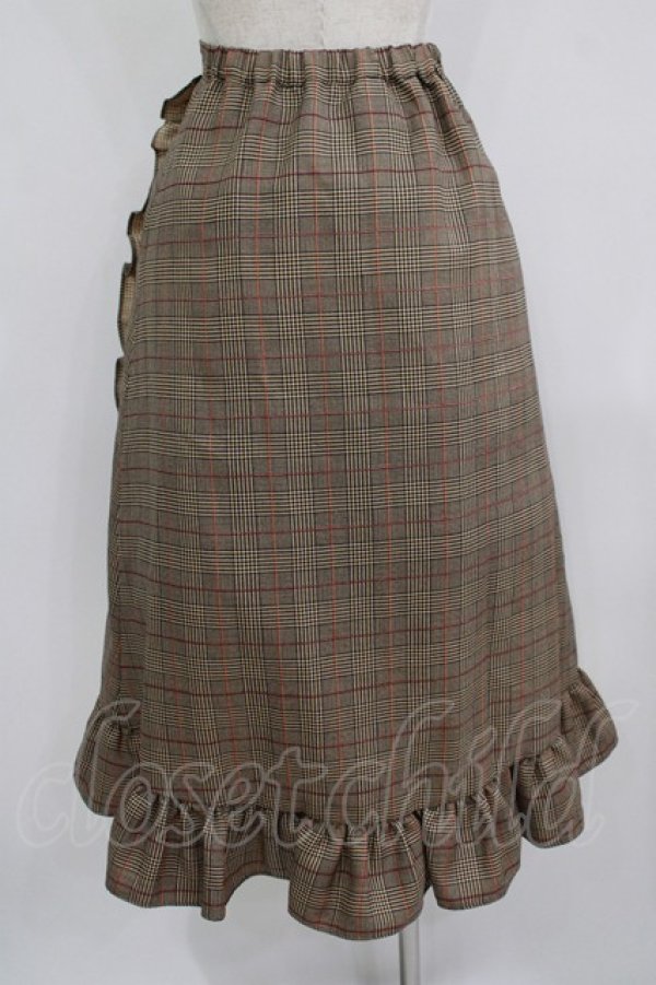 画像3: MILK / ブラウニースカート  ブラウングレンチェック H-25-09-04-038-ML-SK-KB-ZH (3)